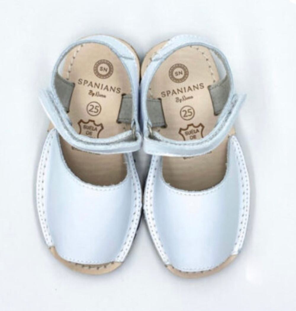Kids Leather Sandals White | Handmade in Spain | Babies & Toddlers